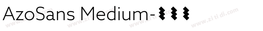 AzoSans Medium字体转换